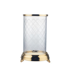 NS家居 nsfurniture 进口玻璃金属烛台-NSDE-PH102*Brass