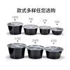 喇叭花圆形一次性餐盒便当盒外卖打包盒快餐盒汤碗透明塑料盒带盖 商品缩略图4