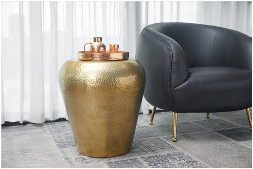 NS家居nsfurniture进口ART系列金属脚凳/墩子/茶几/边几NSDE-WR1703*Brass 商品图1