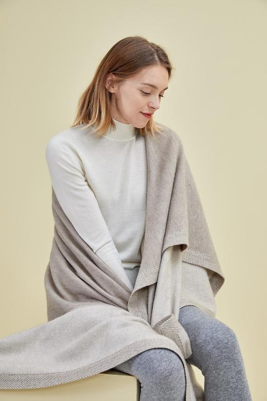 双面羊绒包边毯  SJN18P789B 商品图2