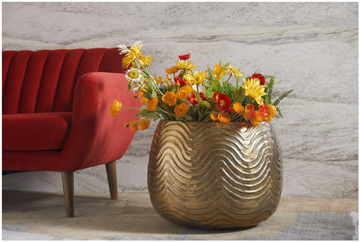 NS家居nsfurniture进口ART系列金属雕花脚凳/茶几/边几NSDE-WR1705*Brass 商品图2