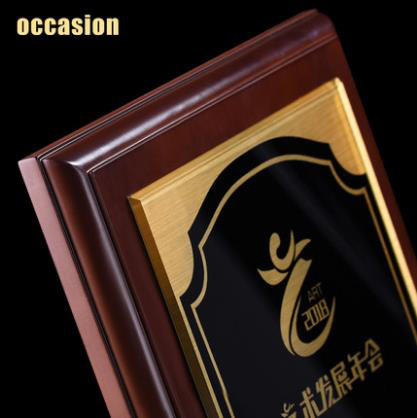 金箔奖牌定做定制证书实木授权牌荣誉牌牌匾木质经销商授权书制作 商品图2