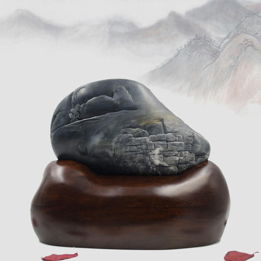 和田玉（青花）独籽摆件--归真（孙有庚）2.4kg 商品图1