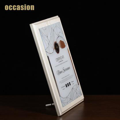 证书聘书制作高档木质授权牌 奖牌定制定做白色木托奖牌 荣誉牌匾 商品图2