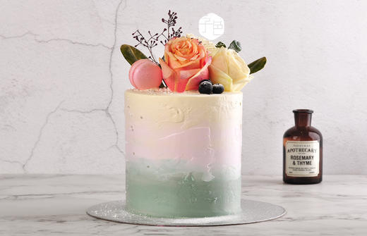 （C014) Couleur Violet自然系花艺乳酪霜蛋糕【特高款】 商品图2