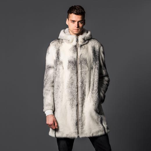 kc皮草十字平帽直袖时尚简约款水貂外套m446417