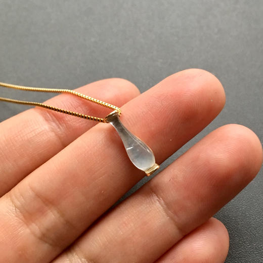 高冰种翡翠宝瓶4号18k黄金镶嵌 商品图5