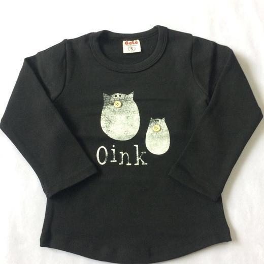 【90-130cm 厚棉打底衫 T】恤衫  猫头鹰印花 五色可选 囤好 别客气 商品图1