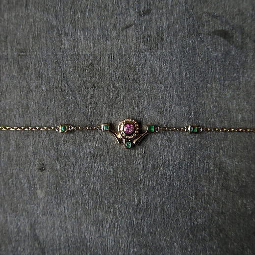 北京仓｜Les Merveilleuses-LEA 天然粉色碧玺 手链［法国设计师］ 商品图1