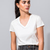 女士经典款80支新疆长绒棉V领T恤 商品缩略图4