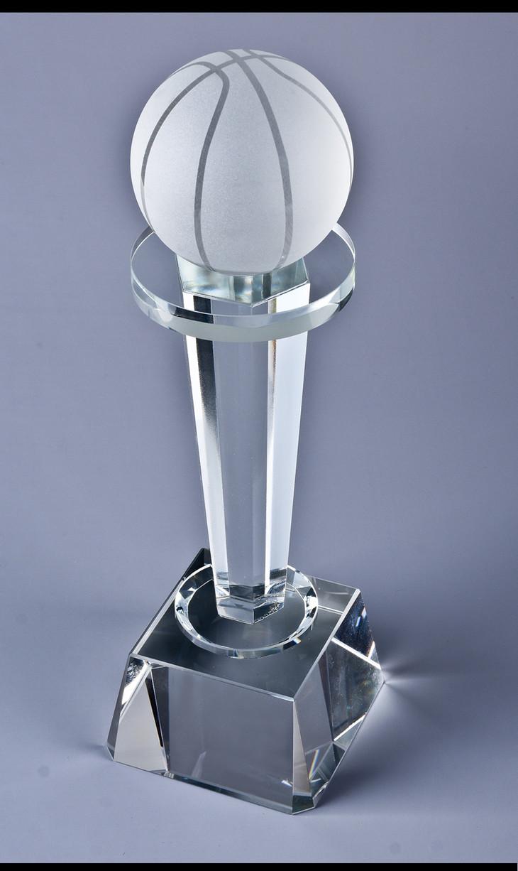 创意篮球水晶奖杯定制nba比赛高档mvp篮球赛冠军奖杯定做礼品刻字