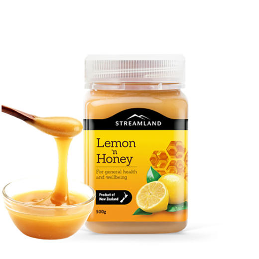 【营养美味】新西兰 Streamland 新溪岛柠檬蜂蜜 天然健康 养生 500g 商品图0