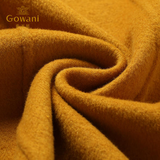 乔万尼冬季双面呢大衣修身气质中长款显瘦休闲羊毛呢子外套E144A809 商品图3