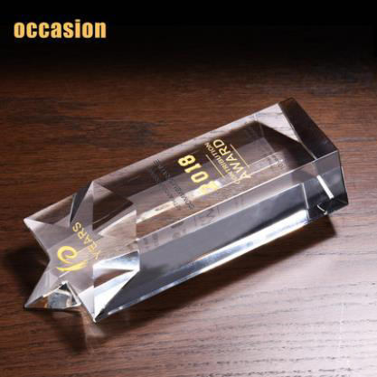 奖杯 水晶 定制 刻字定做创意纪念品制作颁奖比赛奖品水晶五角星 商品图3