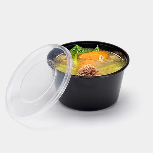 喇叭花300ml一次性透明碗圆形360ml塑料碗打包汤碗500ml双皮奶碗打包盒450套 商品图1