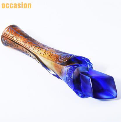 琉璃奖杯定制创意刻字优秀员工年会颁奖纪念水晶奖杯奖牌定做制作 商品图4