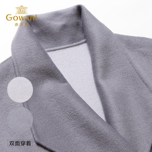 乔万尼双面羊毛呢大衣蝙蝠袖中长款E164A117 商品图5