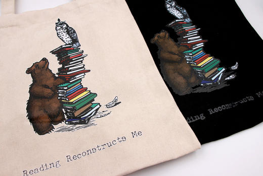 【帆布袋】“读书毁了我”主题帆布袋 商品图1