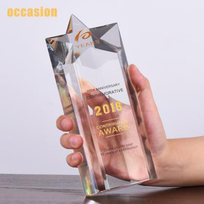 奖杯 水晶 定制 刻字定做创意纪念品制作颁奖比赛奖品水晶五角星 商品图1