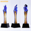 琉璃奖杯定制创意刻字优秀员工年会颁奖纪念水晶奖杯奖牌定做制作 商品缩略图3