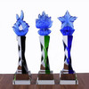 蓝色奖杯定制水晶创意奖品琉璃奖杯个性纪念品定做企业表彰奖杯 商品缩略图0