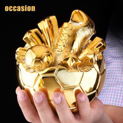 足球奖杯定制创意金靴奖世界杯足球先生定做比赛纪念品冠军杯刻字 商品图4