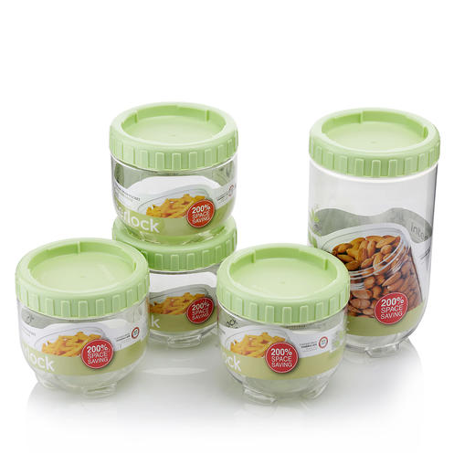 INL 301S5FU 乐扣乐扣新概念储物罐五件套B 商品图2