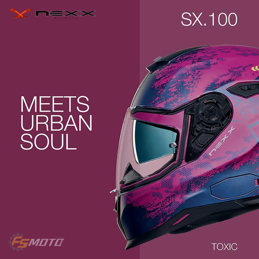 葡萄牙X NEXX  SX.100 Toxic运动旅行跑盔头盔全盔 商品图1