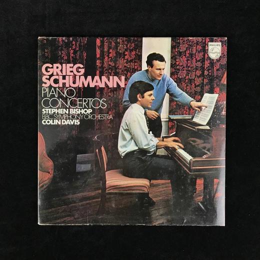 LP黑胶唱片 格雷格、舒曼钢琴协奏曲 戴维斯指挥 毕肖普、英国广播公司交响乐团录制 商品图0