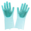自带洗碗刷的魔术硅胶多功能手套  不发霉不发臭 通过FDA认证 一冲就净 不沾油耐高温 商品缩略图7