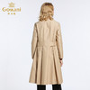 【两色可选】乔万尼外套女春季 新款通勤干练西装领修身高腰风衣女中长款厚EB3A245 商品缩略图10