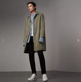 清仓特价断码福利 BUR男士轻薄款棉质嘎巴甸风衣