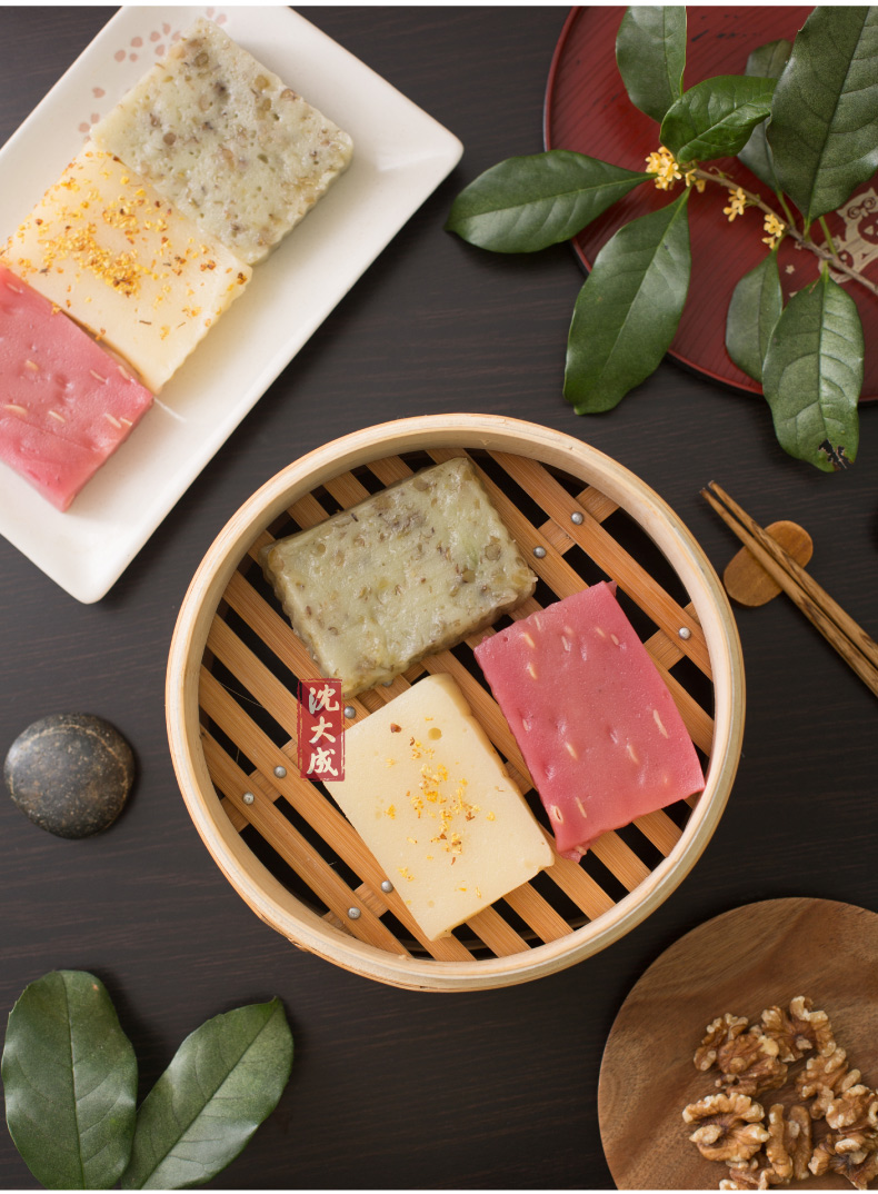 沈大成三色重阳糕糯米糕崇明糕传统手工糕点 300g