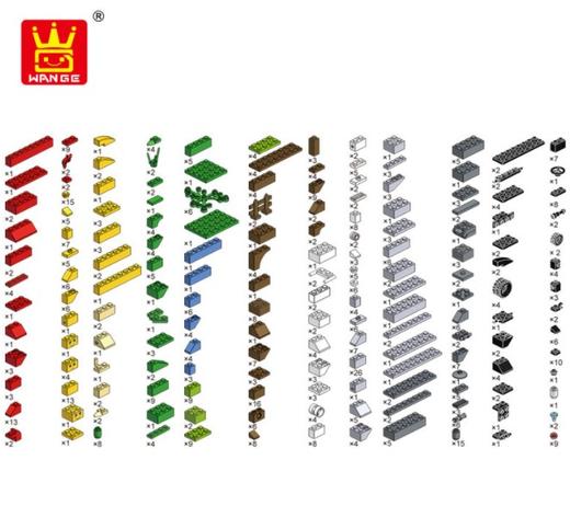 625个桶装积木小颗粒儿童百变益智玩具6-10周岁塑料拼装 商品图4