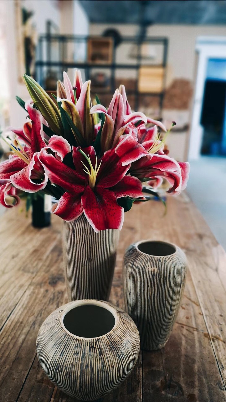 双头卡瓦娜百合5支一份10个花苞