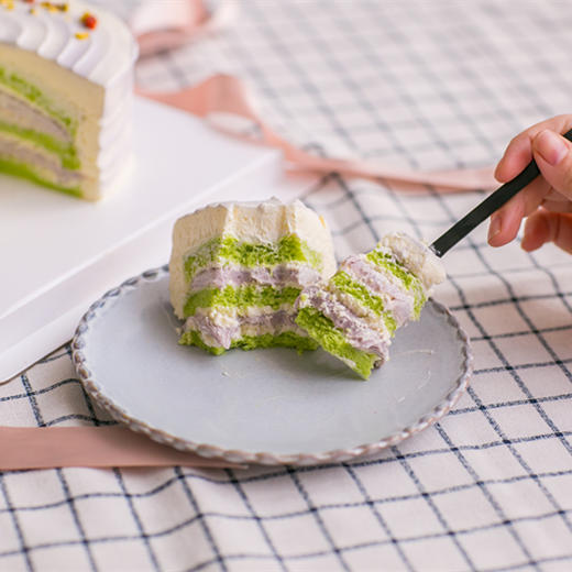 养生蛋糕「芋见」，紫芋+菠菜双重膳食纤维组合，低脂低卡吃的健康！ 商品图3