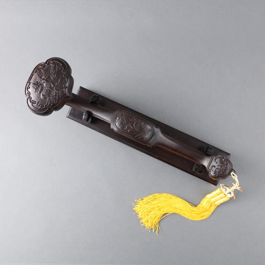 故宫博物院 福禄寿东非黑黄檀木如意