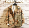 【夹克男】秋冬款复古日系原宿迷彩夹克外套欧美潮牌情侣工装休闲宽松夹克男 商品缩略图2