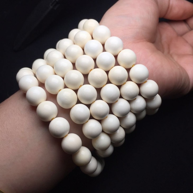 400482猛犸象牙精品108佛珠