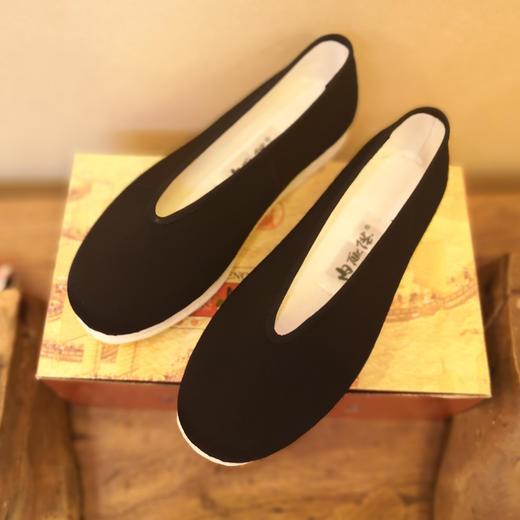 内联升男鞋单鞋千层底春秋季单鞋老北京布鞋男机纳贴胶片礼小元口布鞋3156C 商品图2