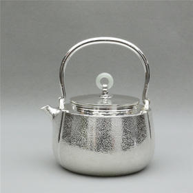 《雅集精品》银制翠环钮短流提梁壶（定）