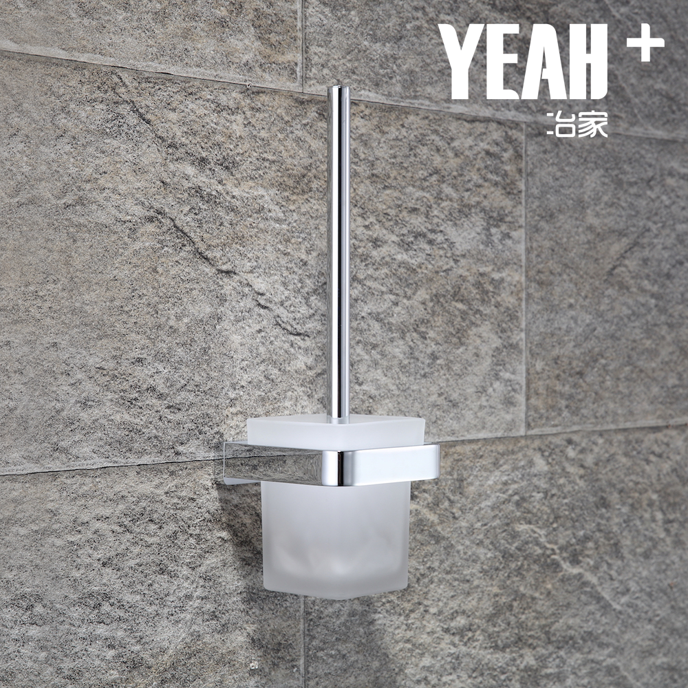 冶家五金全铜简约新品马桶刷洗厕所刷子洁厕清洁刷长柄厕所刷