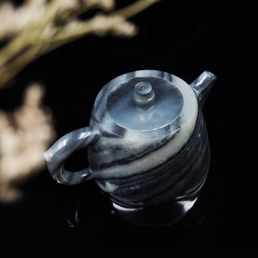 和田玉（青花）玉壶--汉铎壶（宋鸣放6627）158.12g 商品图3