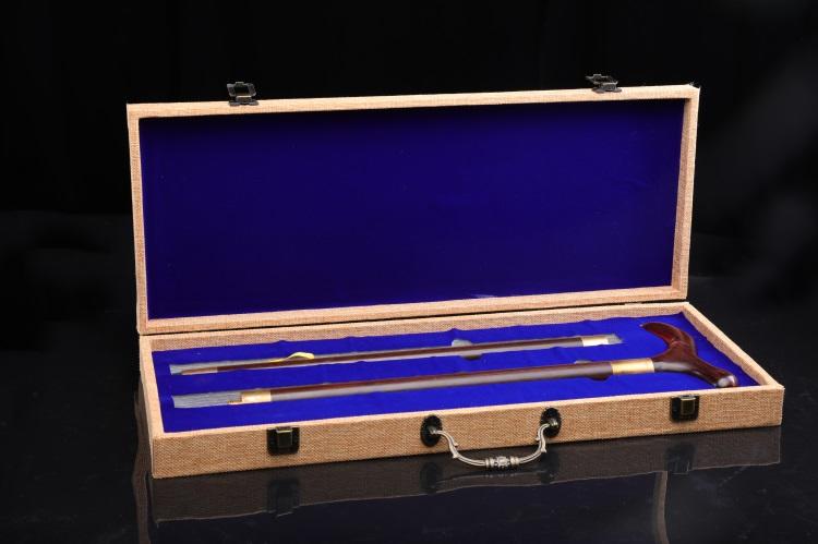 大红酸枝(交趾黄檀)鸟头拐杖(包邮)