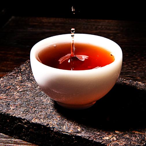 吉顺号普洱熟茶 2015年老茶头精制茶砖 头彩熟茶250克/砖 商品图3