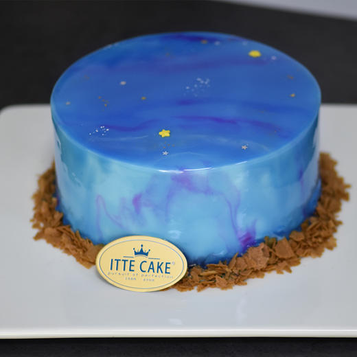 【星空巧克力】镜面慕斯生日蛋糕 商品图0