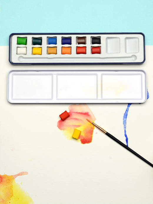 Marco马可 初学者成人绘画固定水彩颜料4900 12色 商品图3