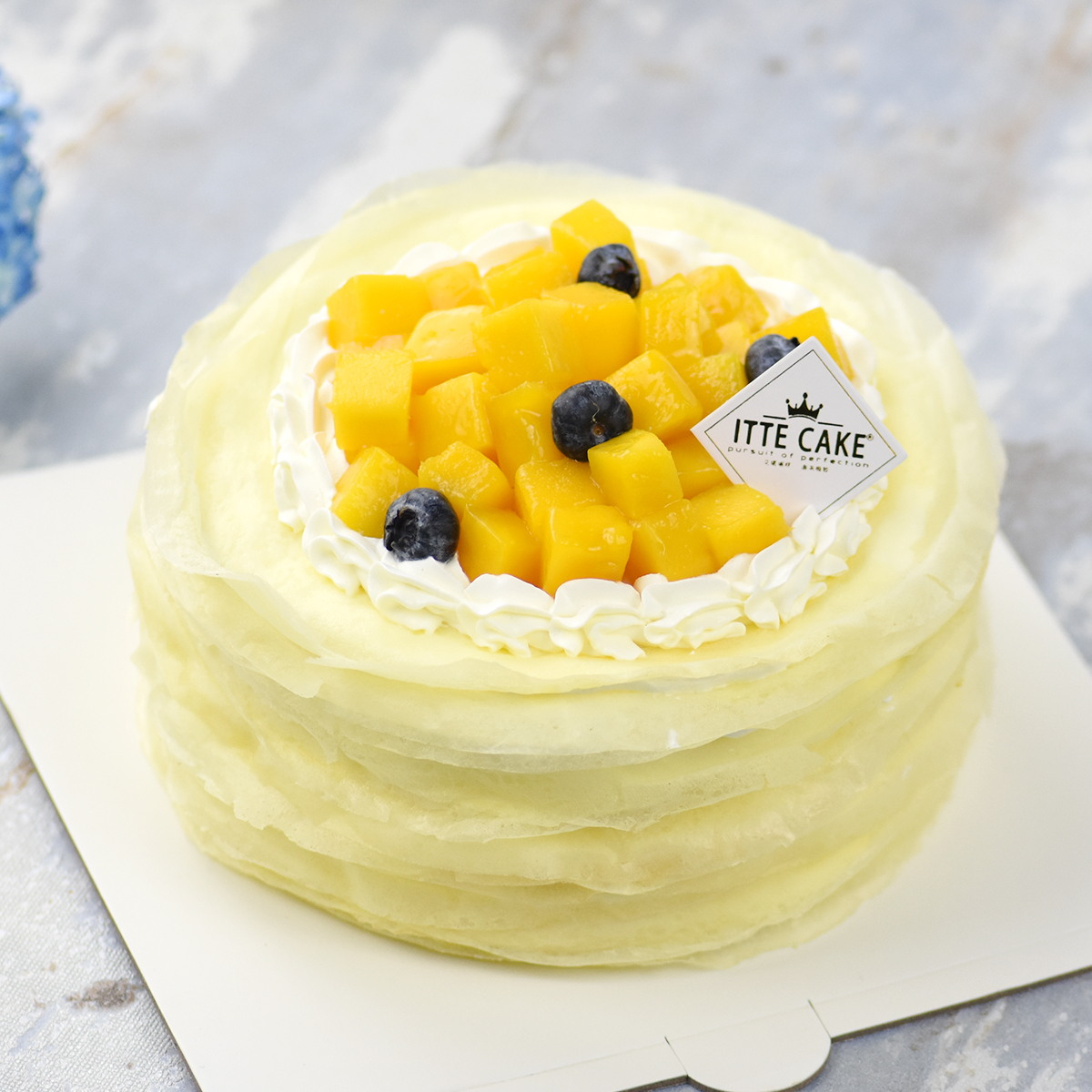 【芒果千层】新鲜芒果奶油水果生日蛋糕下午茶