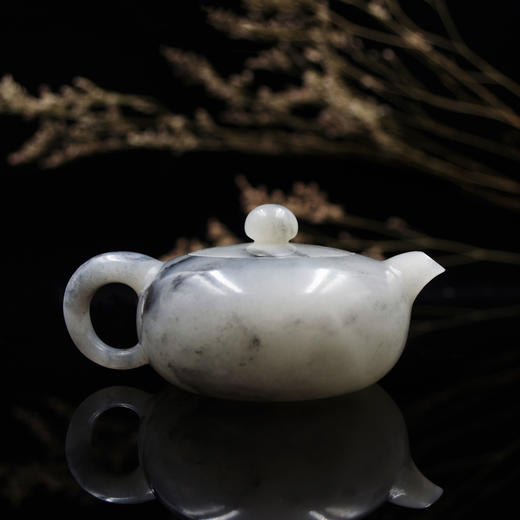和田玉（青花）玉壶--扁壶（宋鸣放6622）137.23g 商品图3
