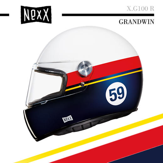 葡萄牙X NEXX  X.G100R Grandwin 胜利碳纤维复古运动头盔 商品图1